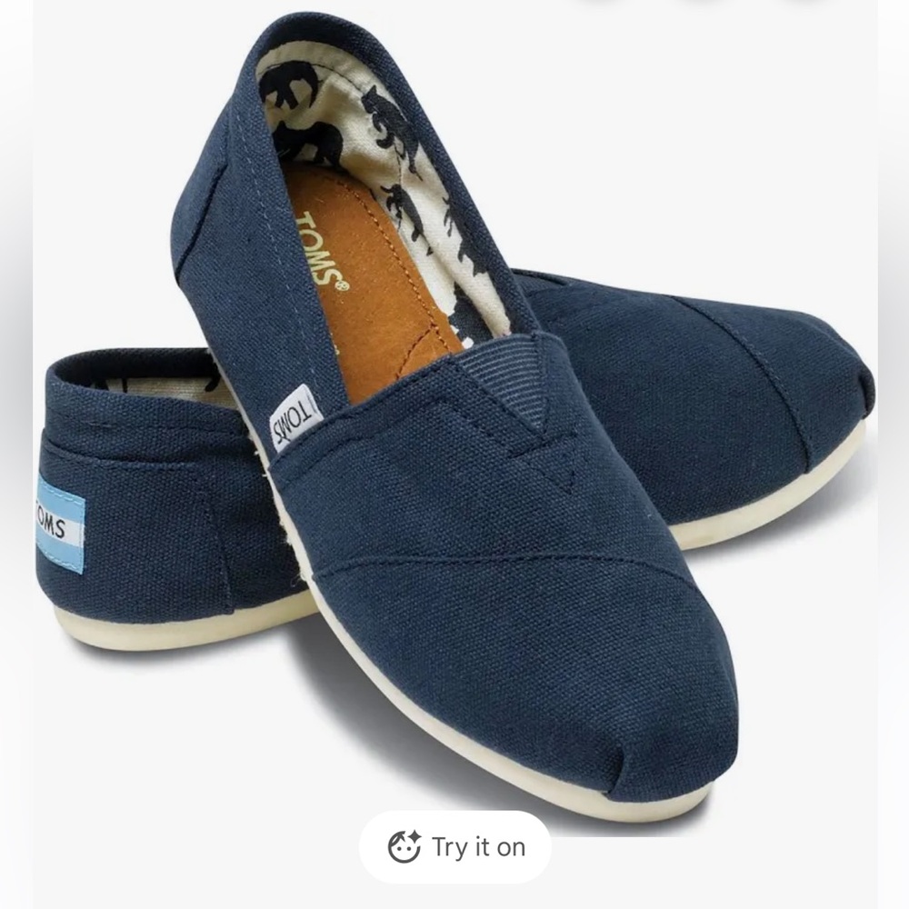 TOM’S Slip-on Casual blue Shoes - Size 6.5